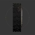 High Quality Car Tire With Black Tread Silver Wheel Rim And Orange Center