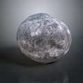 Natural Stone Decorative Sphere Featuring Rough Grayish Purple Textured Surface 3d model