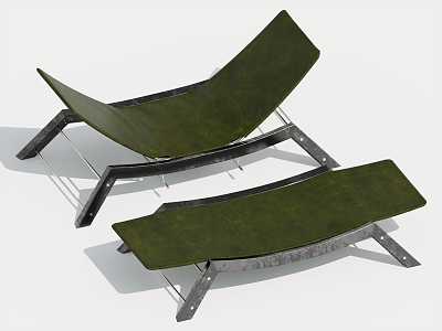 Outdoor Chair Recliner Leisure Chair 3d model