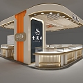 Light Luxury Jewelry Store 3d model