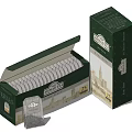 Kingdom Tea 25 Tea Bags with Open Box and Original Packaging 3d model