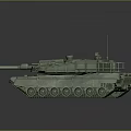Military Tank Vehicle With Cannon Turret Tracks And Heavy Armor Design