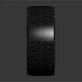 High Performance Sport Car Tires With Silver Alloy Rims And Deep Grooves Design