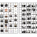 Grid Photo Wall With Clothespins Holding Various Photos And Notes