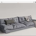 Modern Baxter Multiplayer Sofa 3d model