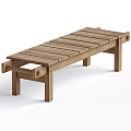Modern Slatted Wooden And Black Bench Design With Solid Wood Legs And Durable Joinery