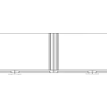 Modern White Wardrobe Interior Design With Gold Handles And Panel Doors