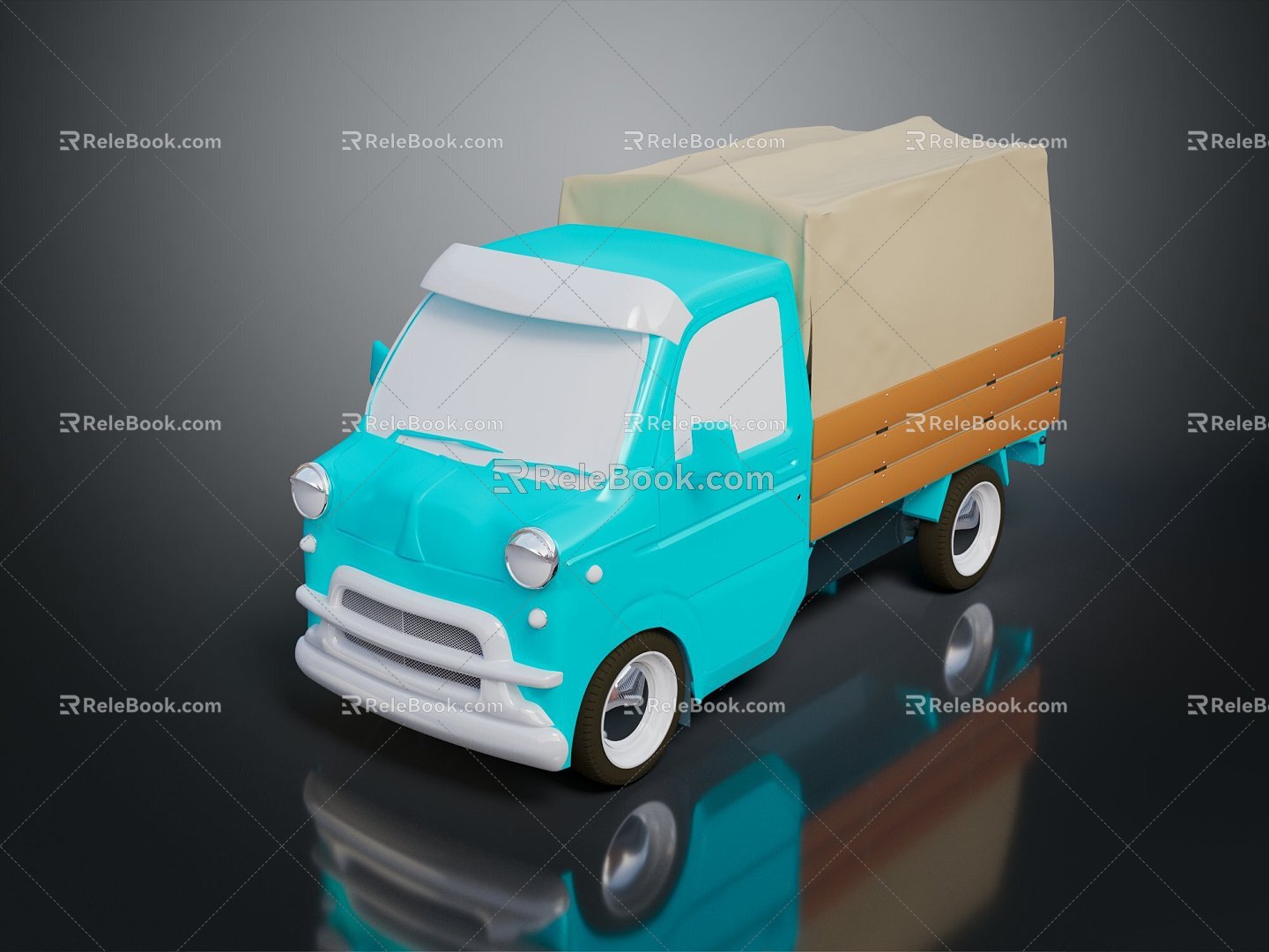 Cartoon car cartoon truck toy car vehicle 3d model