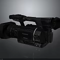High Quality Panasonic Professional Camcorder Electronic Appliance With Sleek Design Features 3d model