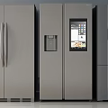 Contemporary Stainless Steel Refrigerators And Freezers With Digital Displays And Various Door Styles