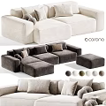 Modern Plush Sectional Sofa Design With Modular Components And Color Options