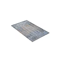 Square Rug With Abstract Gray And Blue Pattern For Modern Home Decor