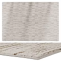 Soft Woven Light Beige Textured Square Rug For Living Room Decor