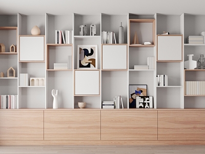 Modern bookcase model