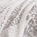 White Floral Lace Fabric With Intricate Pattern And Delicate Texture 3d model