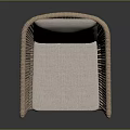 Modern Leisure Chair Featuring Light Gray Fabric Cushion and Wooden Frame Minimalist Design