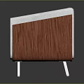 Modern Single Sofa With Gray Fabric Cushion Wooden Side Frame And Metal Legs Design