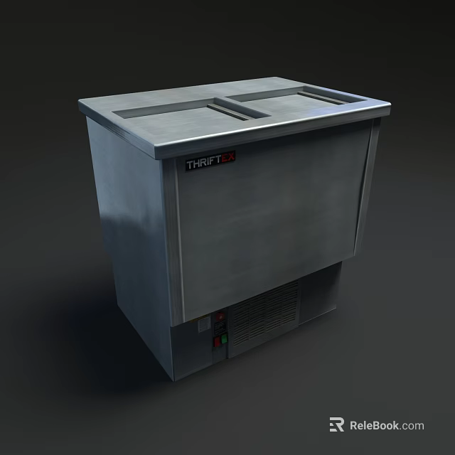 TRUBLUE Commercial Stainless Steel Flat Top Freezer For Kitchen With Reliable Cooling 3d model 