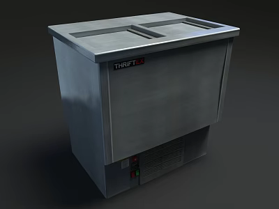 TRUBLUE Commercial Stainless Steel Flat Top Freezer For Kitchen With Reliable Cooling 3d model