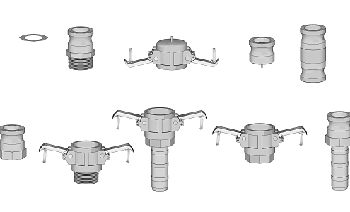 modern sprinkler head sprinkler irrigation 3d model