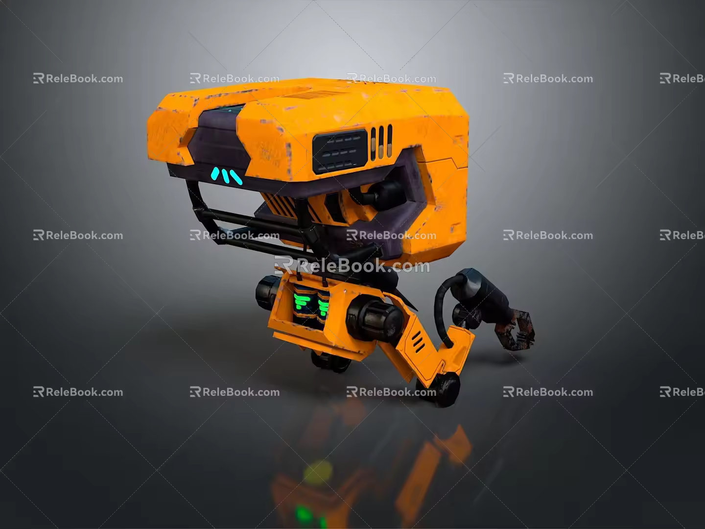 Robot Assistant Small Robot Butler Robot Butler Figure Game Figure 3d model