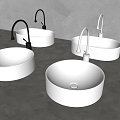 Modern Wash-washing Table Basin Wash-washing Table Basin Round Table Basin Wash-washing Table 3d model