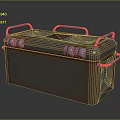 Heavy Duty Industrial Rusty Metal Equipment Container With Dual Handles And Valves