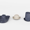 Hat Topper Hat Denim Hat Gentleman Hat Protocol Hat Magic Hat 3d model