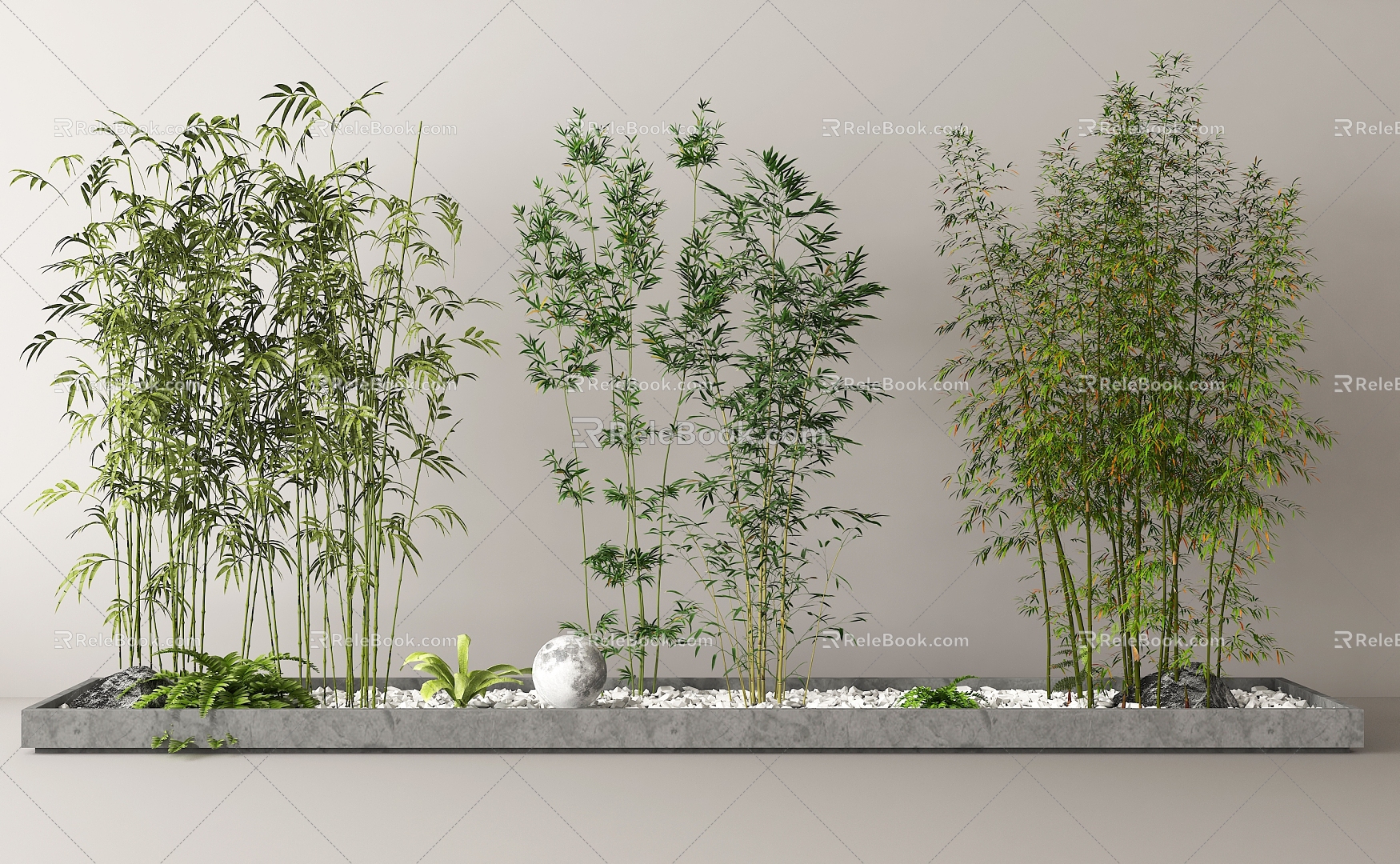 Bamboo Landscape Bamboo 3d model