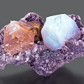 white tungsten ore ore gem stone stone spar crystal crystal crystal quartz stone 3d model