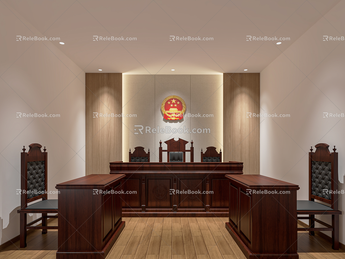 Modern Court Court Trial Chamber Court Chamber Trial Room Trial Table Chair Judge Chair 3d model