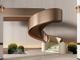 Stairs Rotation Stairs Shaped Stairs Corner Stairs Villa Stairs 3d model