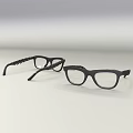Two Pairs Of Black Frame Eyeglasses With Clear Lenses And Sleek Temple Design Details