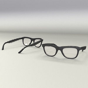 Glasses hollow glasses frame design 3d model