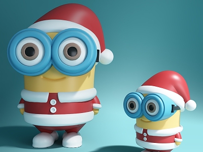 Modern Doll Hand Ornaments Cartoon Minions 3d model