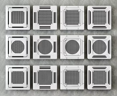 Air Conditioner Fan Various Modern Panel Designs For Home Cooling Solutions 3d model Air Conditioner Fan Various Modern Panel Designs For Home Cooling Solutions 3d model