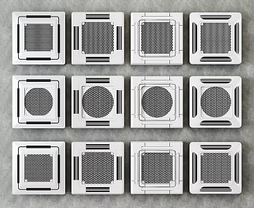 modern air conditioning central air conditioning ceiling air conditioning 3d model