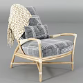 Rattan Single Sofa In Various Stylish Designs With Comfortable Cushions For Home Decor
