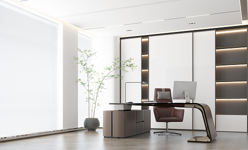 Modern Office Simple Office 3d model