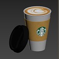 Coffee milk tea 3d model