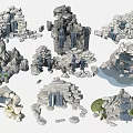 Stone Garden Ornaments In Various Styles For Outdoor Landscape Decoration With Natural Details