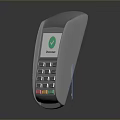 Computer Based Payment Terminal With Contactless Credit Card Checked Transaction Display Screen 3d model