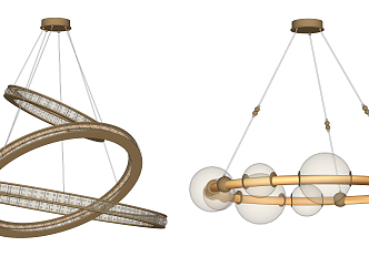 Modern chandelier 3d model