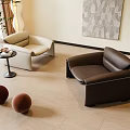 Modern Single Sofa 3d model