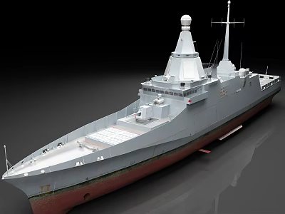 frigate warship 3d model frigate warship 3d model