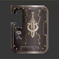 Medieval Shield Ancient Shield Defensive Weapon Ancient Shield Iron Shield Protective Shield Wooden Shield 3d model