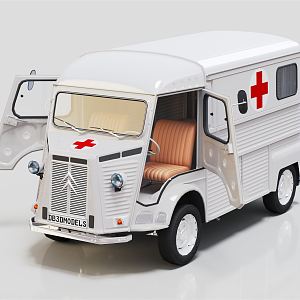 Modern Ambulance Medical Vehicle Emergency Vehicle 3d model