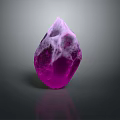 Modern Purple Crystal Decorative Ornament Set With Irregular Shape For Home Decor