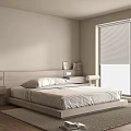 Log Tatami Bed Tatami Double Bed Log Double 3d model
