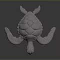 Modern Turtle Cartoon Turtle 3d model